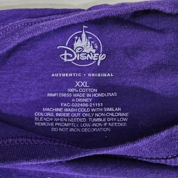 Disney Shes My Foolish Mortal Purple T-Shirt XXL 100% Cotton Authentic Original - Picture 4 of 5